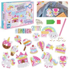 ダイヤモンドアート キーホルダーAタイプ 、 合計1セット 【AAGWW】ダイヤモンドアート バレンタインデー 愛 ポイントストーン キーホルダー ストラップ 5D子供 DIY ダイヤモンド画 手芸キット(デザイン：ダイヤモンドアート キーホルダーAタイプ 、