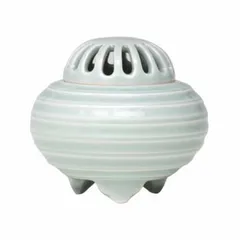 日本香堂 香炉 白青磁 線文 有田焼 79164