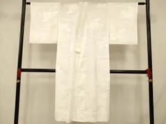 平和屋着物■長襦袢　無双仕立て　流水草花文　洗える着物　AAAY8708fw