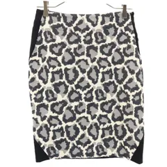 ダイアンフォンファステンバーグ タイト レオパード切替えデザイン スカート 2 黒系 DIANE VON FURSTENBERG レディース 【中古】  【230430】のサムネイル