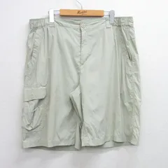W39/古着 コロンビア ショート ナイロン パンツ ショーツ メンズ リップストップ オムニシールド 薄ベージュ カーキ 25jun21 中古 ボトムス