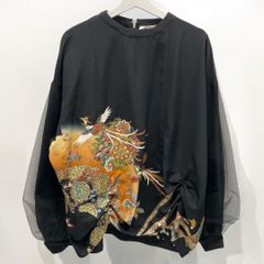 ブラウス シャツ 着物 チュール 黒留袖 レディース ブラック 黒 remake リメイク 久喜倉庫店 HK0005
