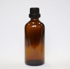 【遮光性 精油用ボトル】100ml エッセンシャルオイル ガラス製 アロマ 保存 容器 詰め替え ブラウン