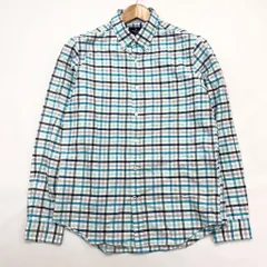 American Eagle ☆ 爽やかさ◎ 長袖 チェック シャツ ネルシャツ ネイビー ブルー ホワイト M 定番 アメカジ アメリカンイーグル■S1485