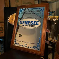 パブミラー】1960年製 GENESEE LIGHT BEER(ジェネシーライトビール