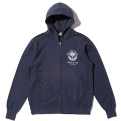 ハイネックがポイントのフーディー フラットヘッド スウェットパーカ 