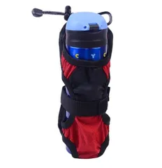 ボトルホルダー 《レッド》 水筒収納ホルダー 水筒カバー 水筒ケース ペットボトルホルダー コンパクト リュック 登山 アウトドア ドリンクホルダー[定形外郵便、送料無料]mer001