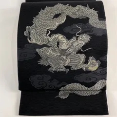 袋帯　龍 Amazon.co.jp: 未仕立 豪華作品 太箔金駒刺繍入り西陣織袋帯 昇