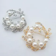 ブローチ パール コサージュ サークルA ゴールド 卒業式 入園式 結婚式