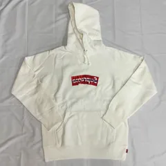 17ss Supreme COMME des GARCONS SHIRT Box Logo hoodie Mサイズ シュプリーム コムデギャルソン ボックスロゴ パーカー ホワイト 未使用