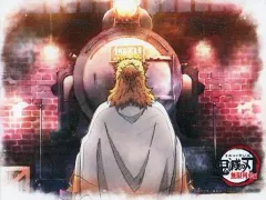 【中古】キャンバスボード・キャンバスアート 煉獄杏寿郎(列車) キャンバスパネル 「テレビアニメ 鬼滅の刃 無限列車編×ufotable DINING」 お楽しみくじ 景品