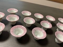 おちょこ　15個　花　アサガオ　紫色