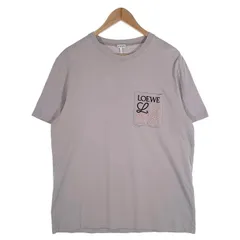 美品⭐️LOEWE オーバーサイズ半袖Tシャツ アナグラム 刺繍 イエロー M ロエベ LOEWE アナグラム刺繍ポケット半袖Tシャツ H526Y22X99 の