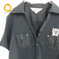 クニオショウゴ　クニオコレクション 動物デニム風チュニック　Lサイズ クニオショウゴ クニオコレクション 動物デニム風チュニック L