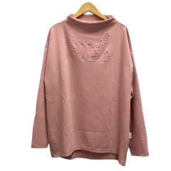 フィラ FILA スウェット カットソー ロゴ スタンドネック 長袖 L ピンク 