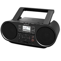 ソニー CDラジオ Bluetooth/FM/AM/ワイドFM対応 語学学習用機能 電池駆動可能 ブラック ZS-RS8