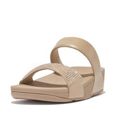 [フィットフロップ] サンダル LULU CRYSTAL EMBELLISHED SLIDES レディース Latte Beige