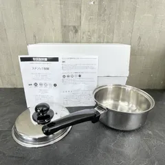 鍋職人 片手鍋 16cm 【未使用品】 アオヤギコーポレーション 越後の職人 ステンレス製 三層構造  / 510370 在★4のサムネイル
