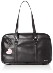 Color:ブラック [ナイスクラップ] スクールバッグ 合皮 ガールズ NC378 01 ブラック×グレー