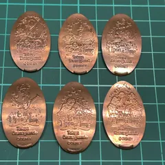 ディズニー　東京ディズニーランド ワンスアポンアタイム　スーベニアメダル 6枚　まとめセット！美女と野獣/ベル ポット夫人 チップ/ピーターパン/シンデレラ　プリンス/不思議の国のアリス/ラプンツェル
