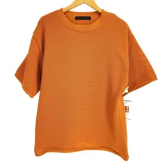 ナノユニバース NANO universe ポリメッシュリラックスクルーネックニットTシャツ メンズ  M