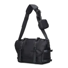 [Lavancia] メッセンジャーバッグ ショルダーバッグ 肩掛けバッグ 旅行バッグ 防水バッグ カバン ボディーバッグ サイドバッグ 斜めがけバッグ 肩掛け 軽量 多機能 メンズ レディース 男女兼用 （黒） 1