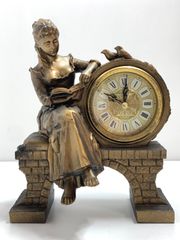 CITIZEN シチズン 振り子時計 新平和の女神 金色イブシ仕上 - メルカリ
