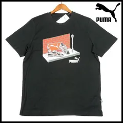 新品 プーマ PUMA Tシャツ US/L 黒 グラフィック スニーカー メンズ