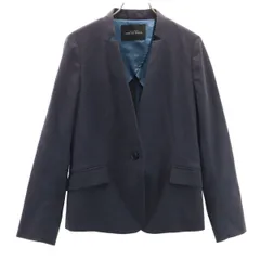 UNITED ARROWS GREEN LABEL RELAXING ユナイテッドアローズ グリーンレーベルリラクシング キザミラペル ジャケット 38 ネイビー レディース 古着