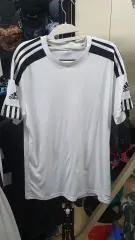 アディダス) スコードラ 21 ピュアホワイト ポリエステル 100 ユニセックス半袖Tシャツ ジャージ M