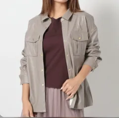 【新品】MISCH MASCH （ミッシュマッシュ ）ベルト付合皮シャツ