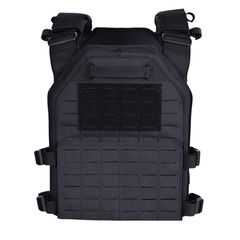 ブラック [TWINFALCONS] プレートキャリア 軽量 タクティカルベスト