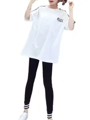 【迅速発送】モノア ジャージ 上下セット 半袖 tシャツ フィットネスパンツ セットアップ スポーツウェア レディース ファッション