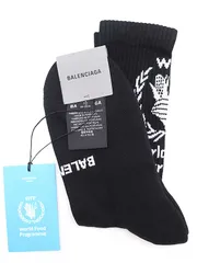 BALENCIAGA バレンシアガ 20AW ソックス 靴下 ブラック L12 26~28cmのサムネイル
