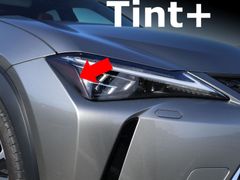 Tint+カット済み ヘッドライト スモークフィルム(サイドマーカー部のみ覆うアイラインタイプ) レクサスUX UX200/UX250h/UX300h/UX300e MZAA10/MZAH10/MZAH11/MZAH15/MZAH16/KMA10 UX