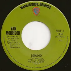加7” Van Morrison Domino / Sweet Jannie 7434 Warner Bros. Records /00080
