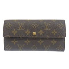 【本物保証】 ルイヴィトン LOUIS VUITTON モノグラム ポシェット ポルトモネ クレディ M61725 ホック付長財布