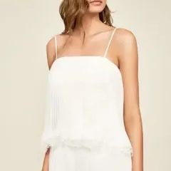 【新品】tadashi shoji シフォンレーストップス 定価 約2万円
