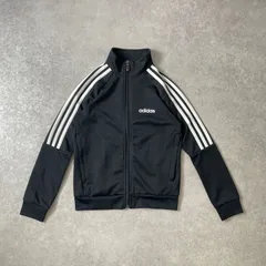 adidas キッズ 130サイズ 3ライン AEROREADY ロゴプリント トラックジャケット アディダス
