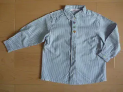 ファミリア familiar 110cm 子供服 長袖 シャツ ★3 キッズ 【中古】 ユーズド 女の子 女児 ガールズ ブランド USED アウトレット リサイクル 古着 子ども服 こども服 子供 子ども