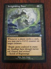 【ご確認用】ポータル・セカンドエイジ 自然の知識 日本語 1枚　MP寄り　MTG 106)《溌剌とした探検家、おたから/Loot, Exuberant Explorer