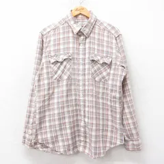 L/古着 リーバイス Levis 長袖 ブランド シャツ メンズ 80s 茶系他 ブラウン チェック 25aug26 中古 トップス