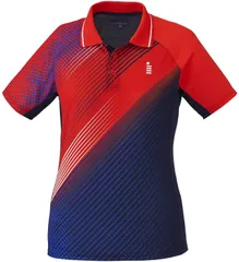 【新品・5営業日で発送】ゴーセン レディースゲームシャツ (T1941) 色 : レッド サイズ : L 