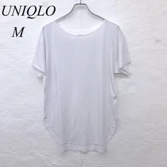 e5599 【ユニクロ】メンズ 半袖Tシャツ Mサイズ ホワイト AIRism エアリズム ストレッチ 吸汗速乾 シンプル クルーネック ベトナム製 カジュアル インナー