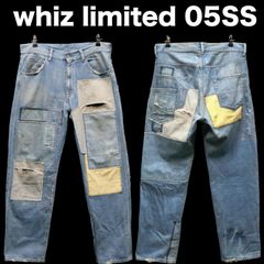 00s whiz limited 05SS パッチワーク加工 赤耳デニム Lサイズ/約92cm ビンテージ加工 グランジ ウィズリミテッド
