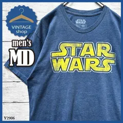 【STAR WARS】スターウォーズ古着アメリカTシャツ半袖メンズMDブルー