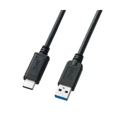 （まとめ） サンワサプライ USB3.1Gen2TypeC-Aケーブル KU31-CA10 〔×2セット〕