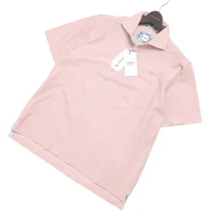 【新品 未使用】 TAKEO KIKUCHI タケオキクチ 春夏 ポリジン★ 吸汗速乾 半袖 ポロシャツ Sz.4 メンズ ピンク 大きいサイズ