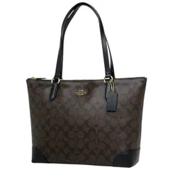 コーチ COACH シグネチャー トートバッグ ハンドバッグ トートバッグ コーティングキャンバス ブラウン F29208 レディース 【中古】