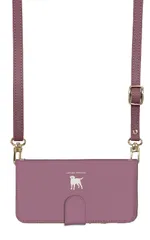 iPhone15plus ケース 手帳型 iPhone15 プラス スマホケース スマホショルダー レザー ストラップ ラブラドール レトリバー レトリーバー 犬 ワンポイント かわいい 調節可能 130cm  カラー05